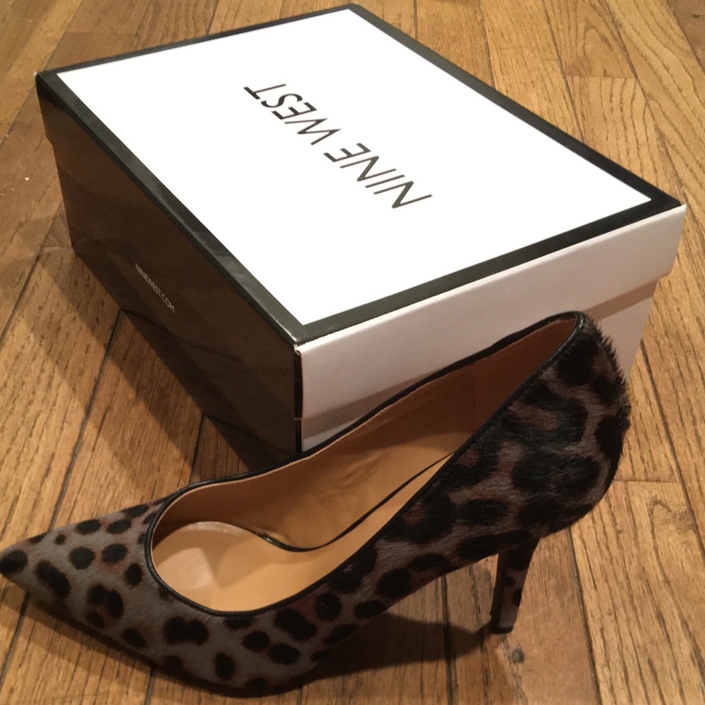 Nine West MARTINA Pumps (Black Leopard /SIze 6) - Picture 4 of 6